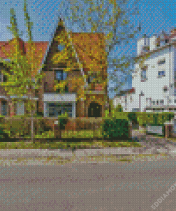 De Haan Buildings Diamond Painting