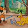 Disney Mickey And Pluto Diamond Painting