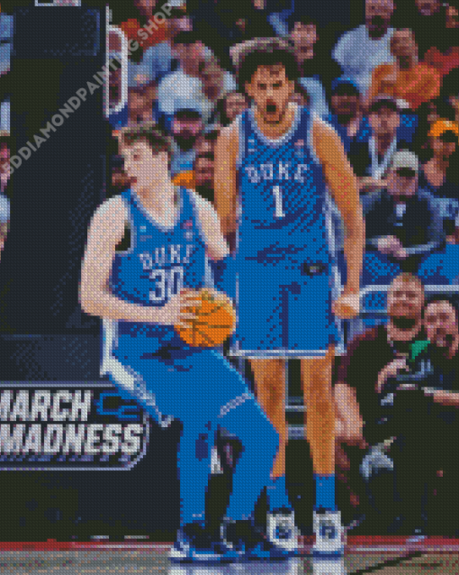 Duke Basketball Diamond Painting