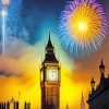 Fireworks London Bridge Diamond Painting