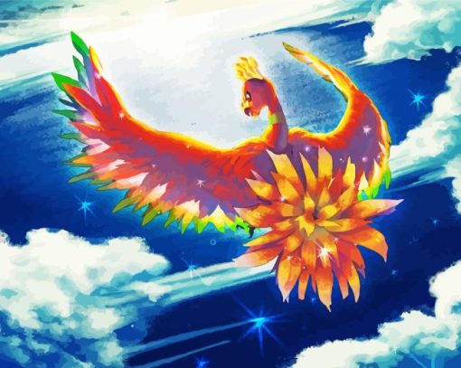 Flying Ho Oh Art Diamond Painting