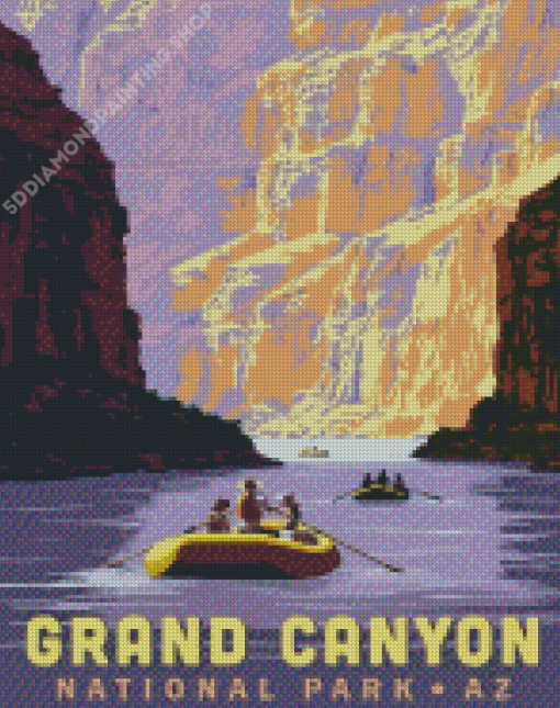 Grand Canyon Rafting Diamond Painting