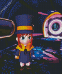 Hat Kid From Hat In Time Game Diamond Painting