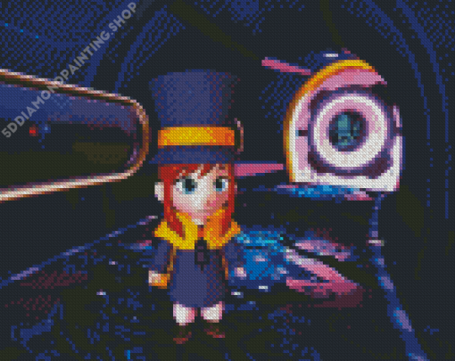 Hat Kid From Hat In Time Game Diamond Painting