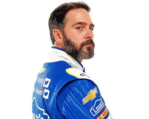 Jimmie Johnson Side Profile Diamond Painting