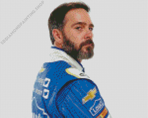 Jimmie Johnson Side Profile Diamond Painting