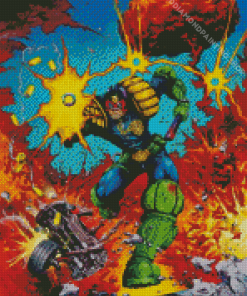 Judge Dredd Superhero Diamond Painting