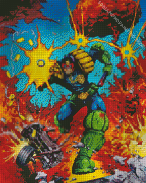 Judge Dredd Superhero Diamond Painting