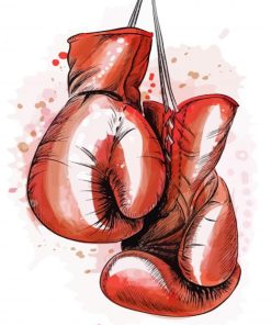 Kick Boxing Gloves Diamond Painting