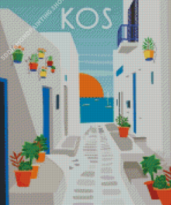 Kos Greece Poster Diamond Painting