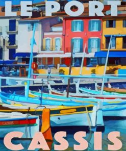 Le Port Cassis Poster Diamond Painting