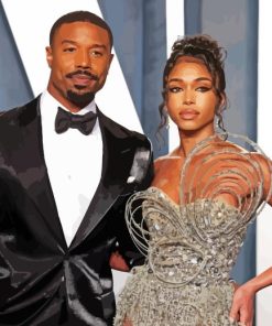 Michael B Jordan And Lori Harvey Diamond Painting