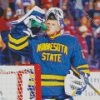 Minnesota State Hockey Player Diamond Painting