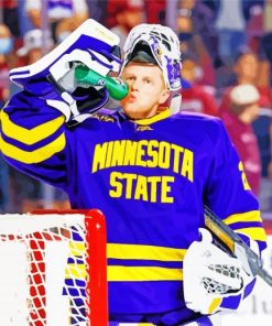 Minnesota State Hockey Player Diamond Painting