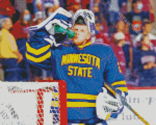 Minnesota State Hockey Player Diamond Painting