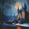 Moonlight Castle Diamond Painting