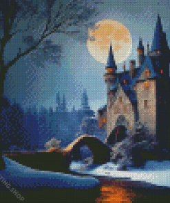 Moonlight Castle Diamond Painting