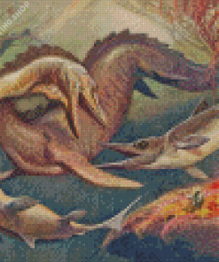 Mosasaurus Reptiles Diamond Painting