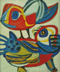 Ontmoeting By Karel Appel Diamond Painting