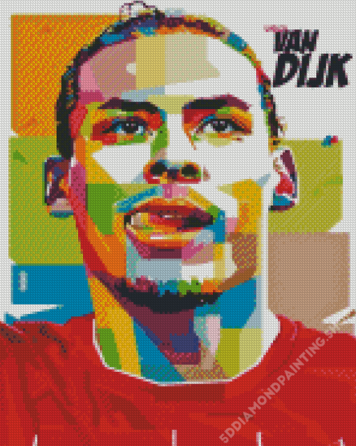 Pop Art Virgil Van Dijk Diamond Painting