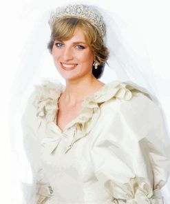 Princess Diana In Wedding Dress Diamond Painting