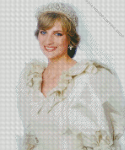 Princess Diana In Wedding Dress Diamond Painting