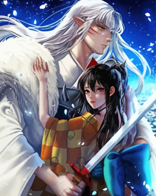 Rin And Sesshomaru Anime Diamond Painting