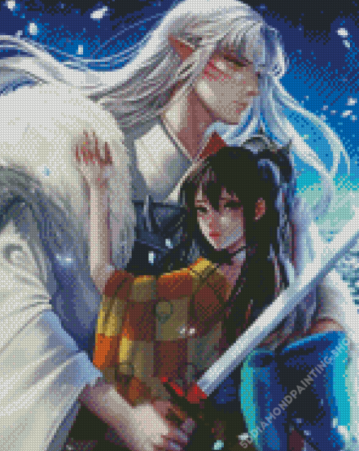 Rin And Sesshomaru Anime Diamond Painting