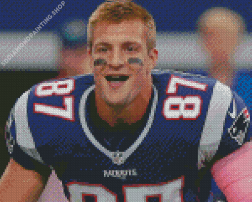 Rob Gronkowski American Football Player Diamond Painting