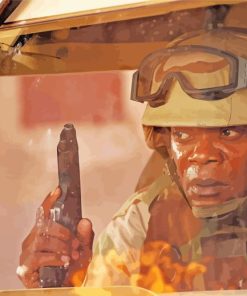 Samuel L Jackson In Home Of The Brave Diamond Painting