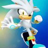 Silver The Hedgehog Diamond Painting