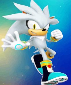 Silver The Hedgehog Diamond Painting