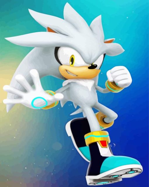 Silver The Hedgehog Diamond Painting