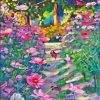 Spring Garden Path With Flowers Blossoms Diamond Painting