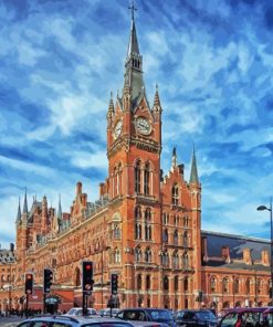 St Pancras Station In London Uk Diamond Painting