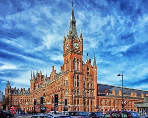 St Pancras Station In London Uk Diamond Painting