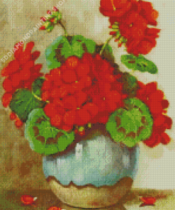 Still Life Potted Flowers Diamond Painting