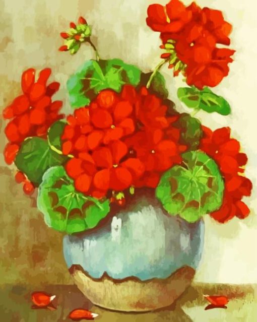 Still Life Potted Flowers Diamond Painting