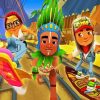 Subway Surfers Game Poster Diamond Painting