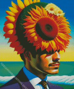 Sunflower Man Diamond Painting