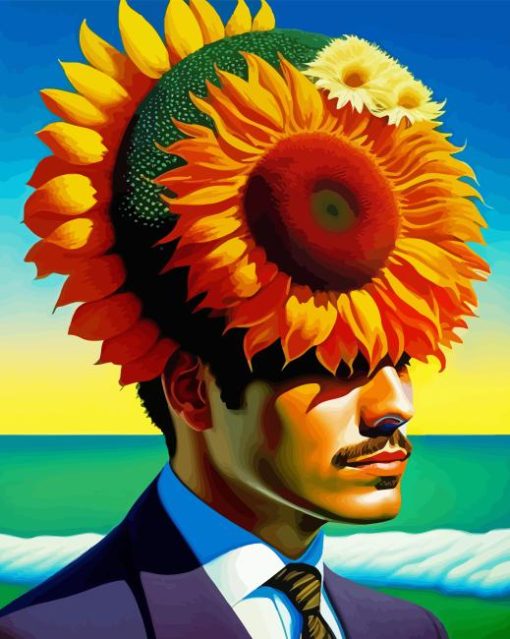 Sunflower Man Diamond Painting