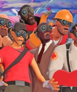 Team Fortress Video Game Diamond Painting