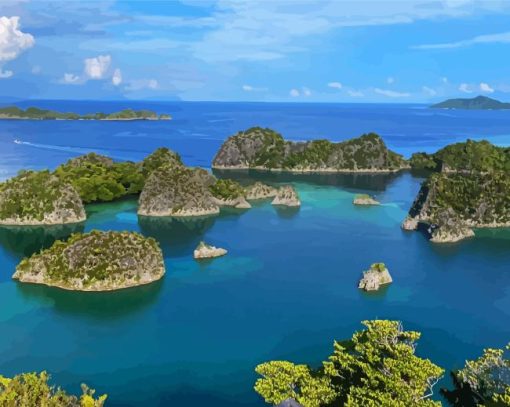 The Raja Ampat Islands Diamond Painting