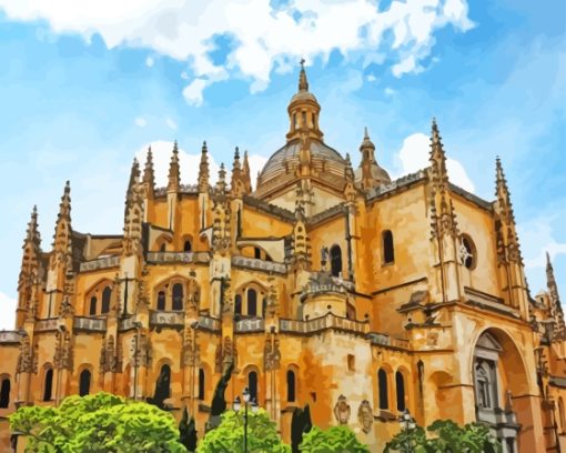 The Segovia Cathedral Building Diamond Painting