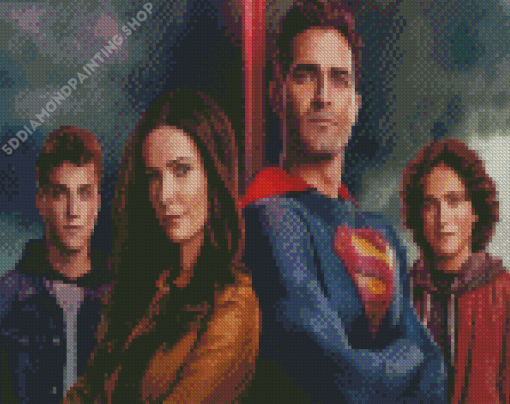 The Arrowverse Superman And Family Diamond Painting