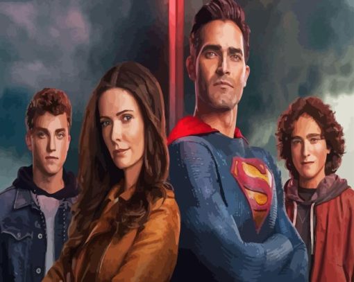 The Arrowverse Superman And Family Diamond Painting