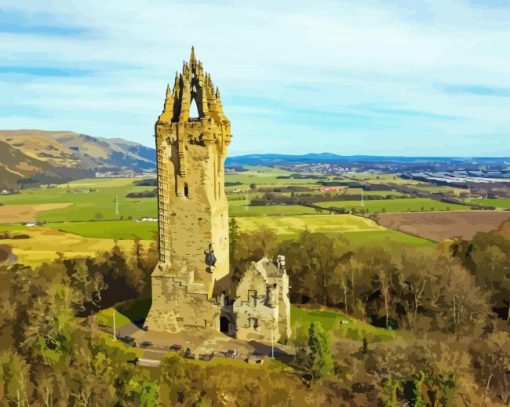 Wallace Monument Diamond Painting