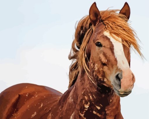 Wild Mustang Animal Diamond Painting