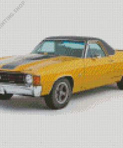 Yellow SS El Camino Diamond Painting