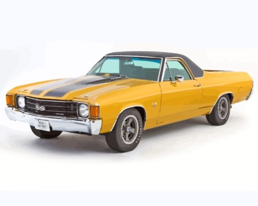 Yellow SS El Camino Diamond Painting